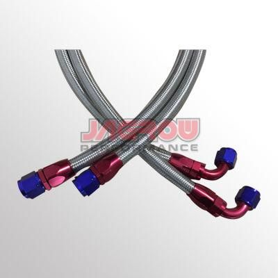 1.4 Meter Length Stainless Steel Oil Hose with Red Fitting