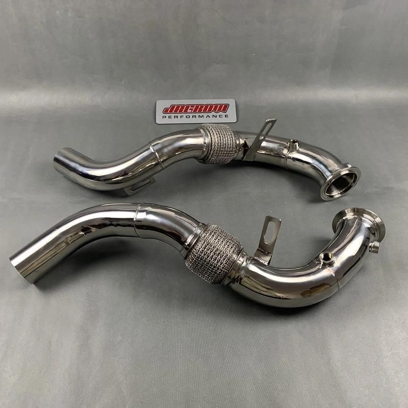Thicker Flange Exhaust Downpipe for BMW X5m F85 X6m F86 15-17