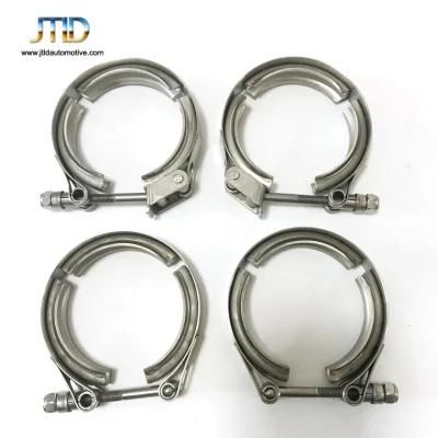 Stainless Steel 3inch Exhaust Pipe Clamp with Flange 76mm V Band Clamp