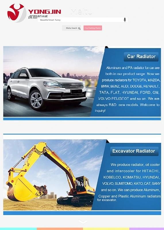 Carter 323D Aluminum Radiator for Excavators