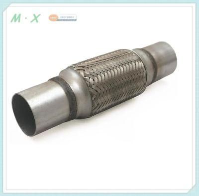 Exhaust Flex Pipe with Nipple Flexible Bellow Exhaust Connector