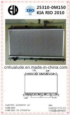 High Quality Aluminum Brazed Welding Car Radiators Oe: 25310-0m150