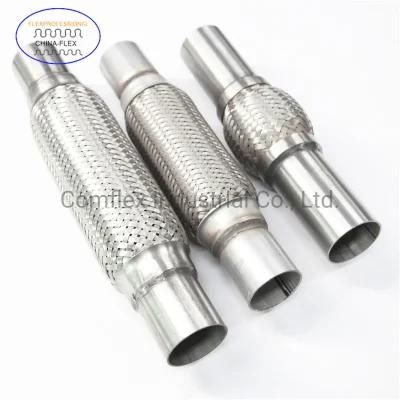 Stainless Steel Flex Coupling with Inner Braid Liner Flexible Exhaust Muffler Pipe for Auto~