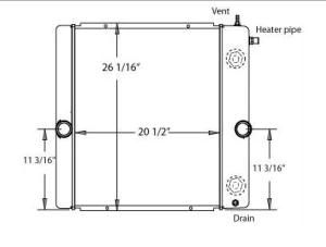 Truck Radiator Navistar 4200 4300 4400 Series (OE# 2504905C91)