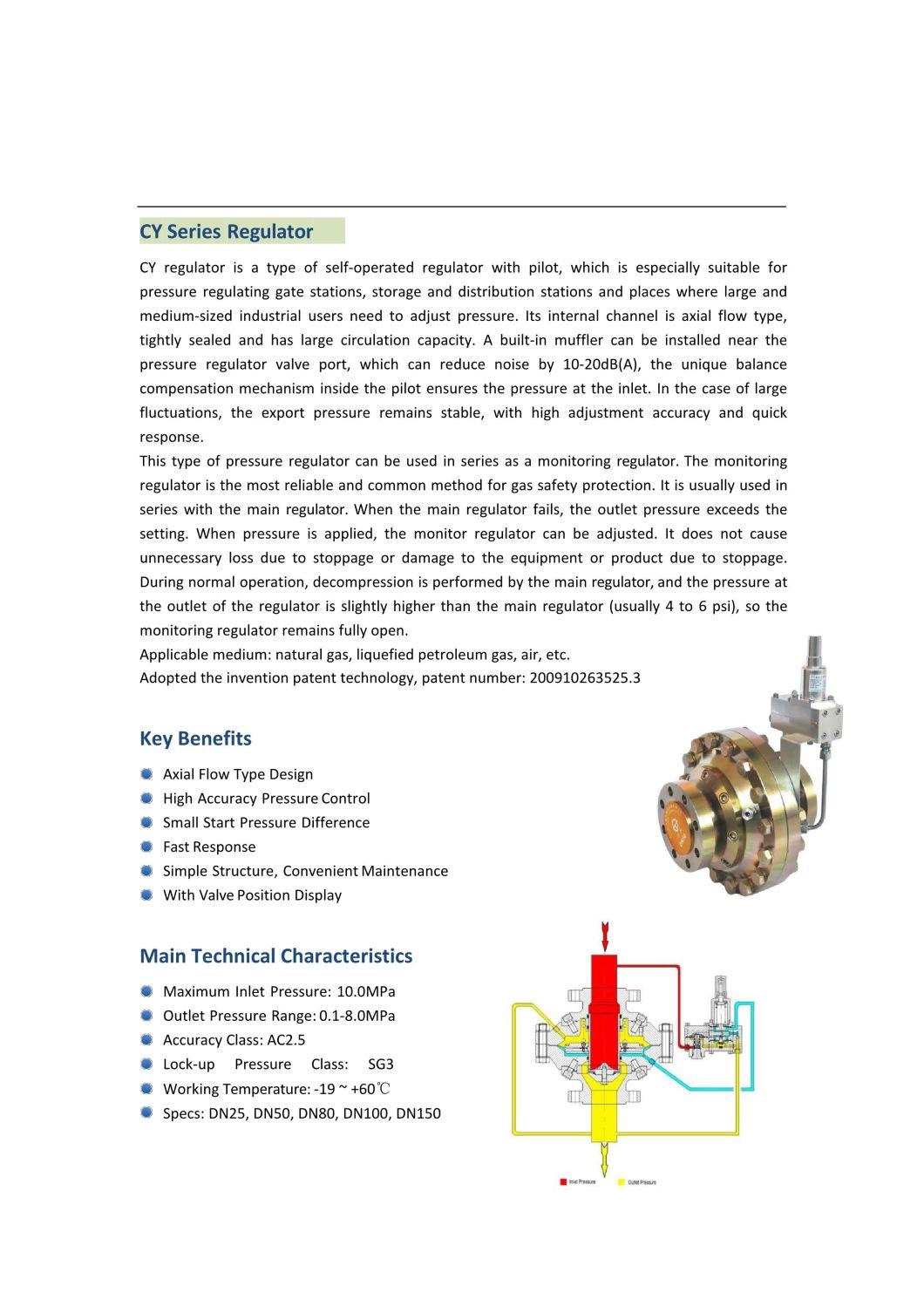 Natural Gas CNG Pressure Regulator Gas Reducer