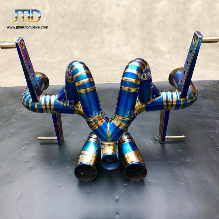 High Performance Titanium Race Traight Pipe Design Exhaust for Lamborghini Aventador S Lp740
