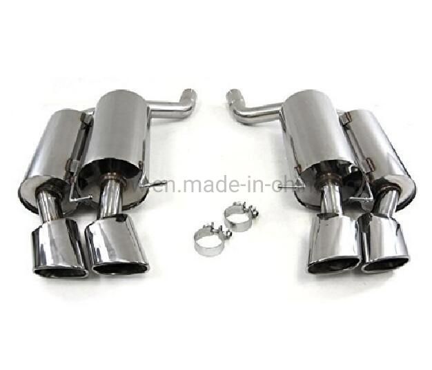 Quad Oval Muffler Tip Exhaust Catback Kit for BMW M5 V10 5.0L E60 05-11
