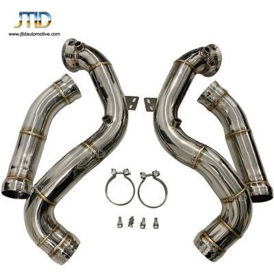 Hot Sale Exhaust Downpipe for Mercedes Benz W205 C63 C63s Amg M177
