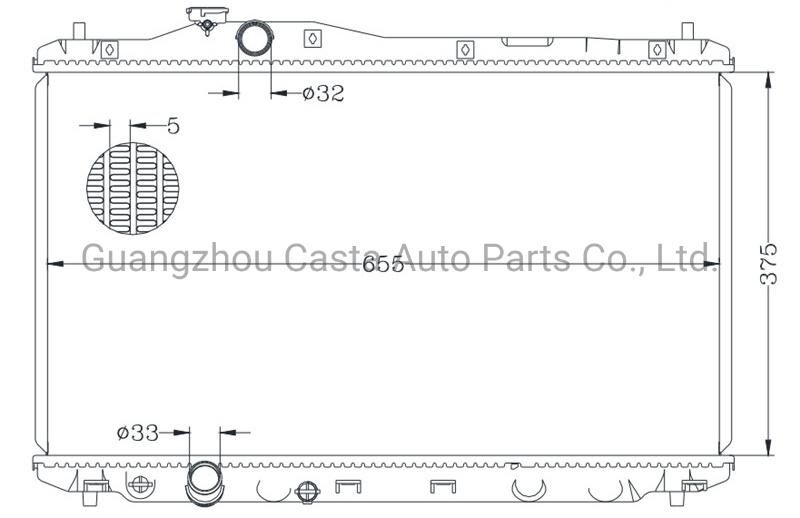 Aluminum Auto Parts Radiator for Honda Civic Fb2′ 12 OEM: 19010-Rsh-G01