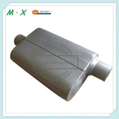 High Quality Muffler Exhaust Aluminized Steel Muffler Inlet 2.5&quot; Outlet 2.5&quot;