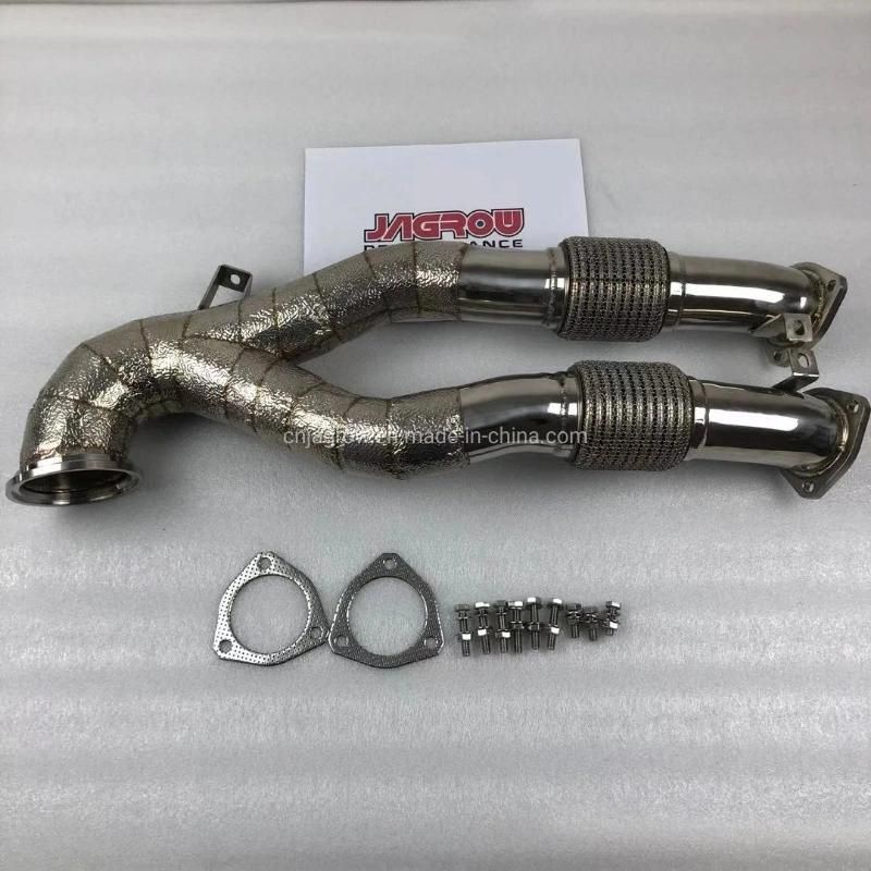 Jagrow Performance Catless Downpipe for Audi Ttrs 8p RS3 2.5 Tfsi Evo Ea855 2017+ with Heat Shield