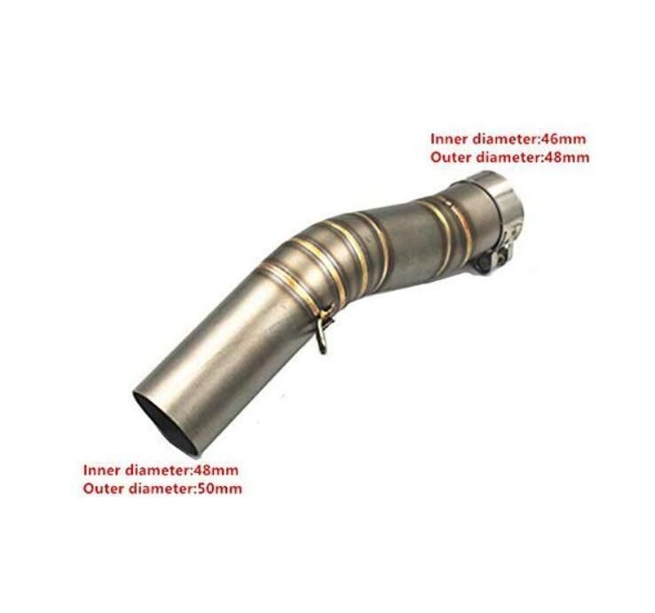 Motorcycle Exhaust Muffler MID Link Pipe Elbow for Suzuki Gsx-R 1000 2005-2006