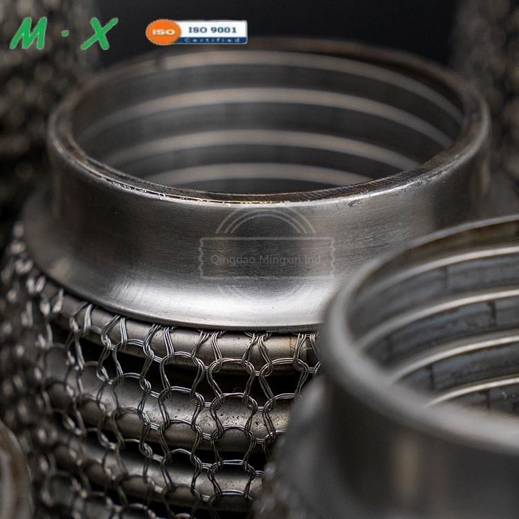 Performance Exhaust Flexible Connection Pipe Outer Wire Mesh Inner Interlock Layer