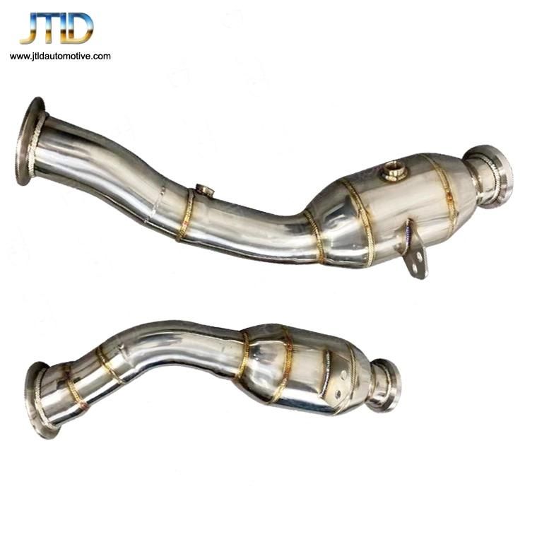 304 Ss Catted Polished Exhaust Downpipe for Benz Glc43