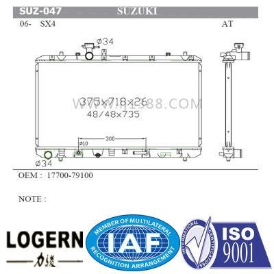 Automotive Engine Radiator for Suzuki 06- Sx4/at