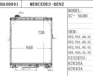 OEM Heavy Truck Radiator for Mercedes-Benz