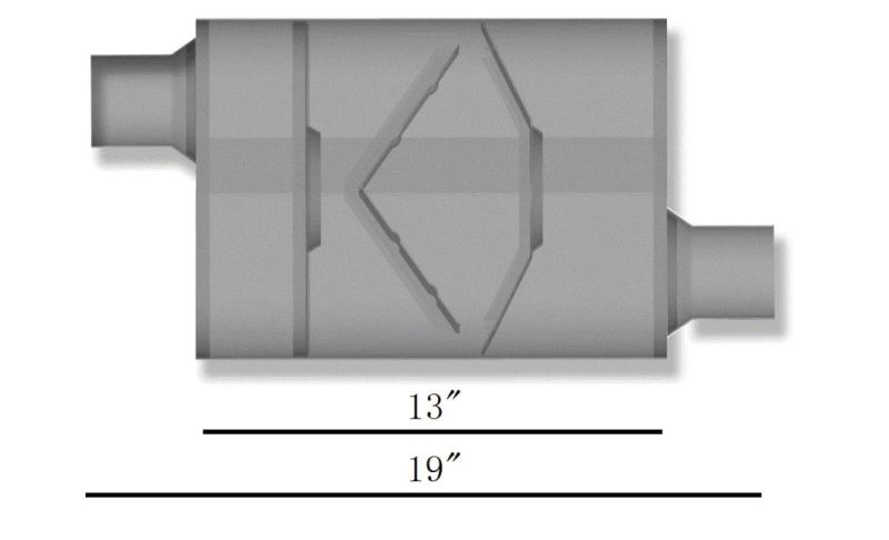 Aluminized/Stainless Steel Universal Car Performance Chamber Auto Exhaust Muffler