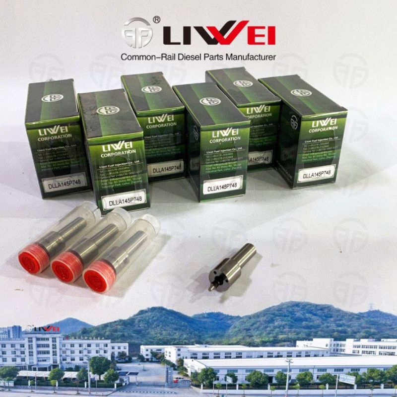 Liwei Brand Common Rail Diesel Nozzle Dlla145p748 for Injector 095000-040423910-1163/1164 for Hino 700 Series 10.5D