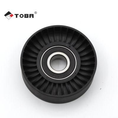 Hot Sale TOBA Auto Parts V Belt Deflection Guide Pulley OEM 575160 96366405 for Peugeot Car Series for Peugeot 206/307/406/407/607/806/807