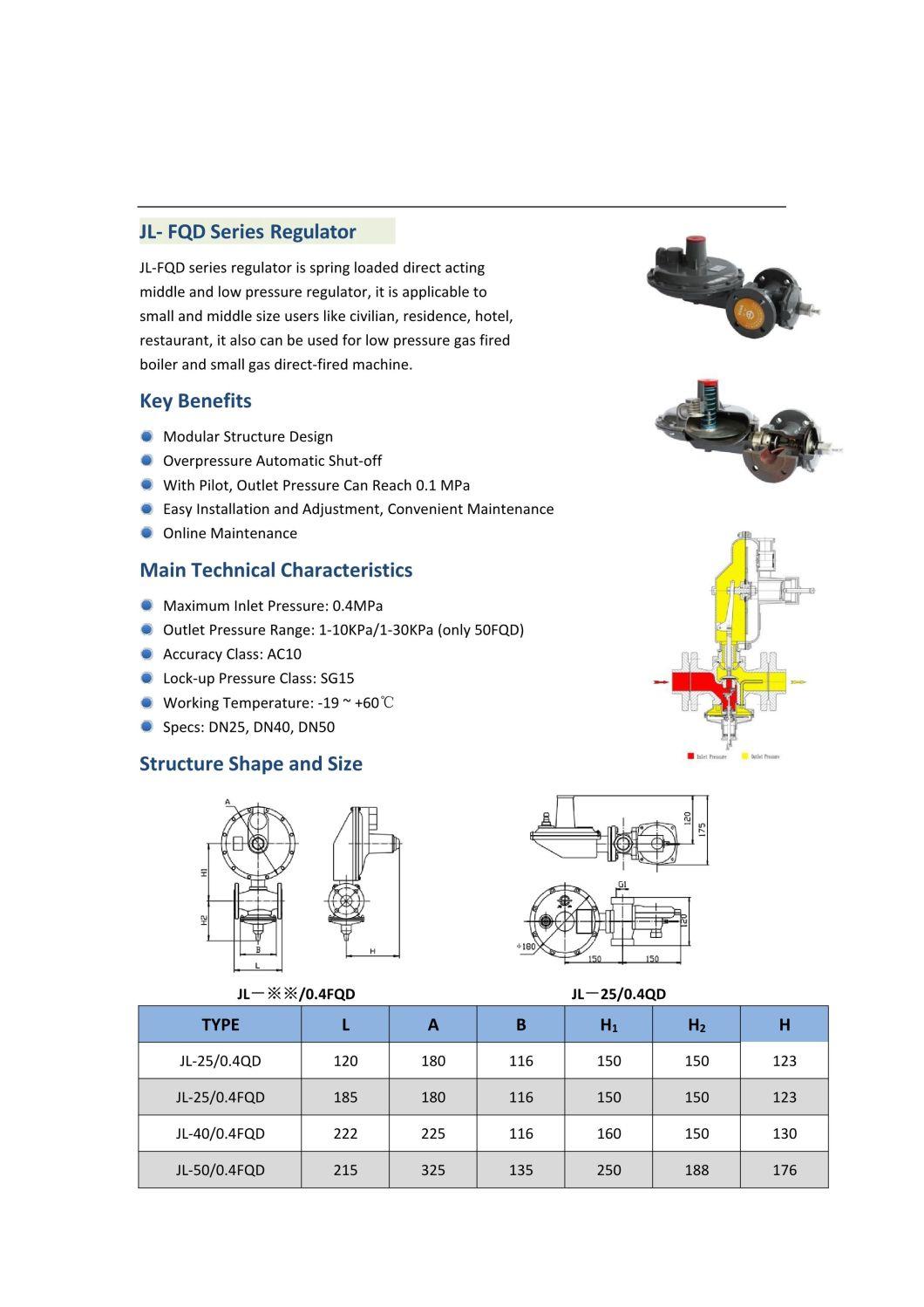 CNG Natural Gas Pressure Reducer Regulator