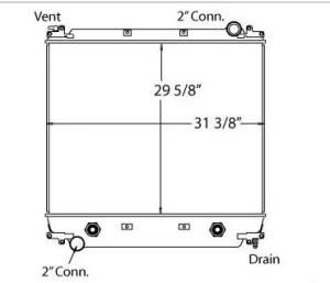 Truck Radiator Freightliner Sterling M2 106 Base (OE# 238616)