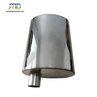 Hot Sale High Performance Universal 304 Stainless Steel 3&prime; &prime; Inlet Racing Exhaust Muffler
