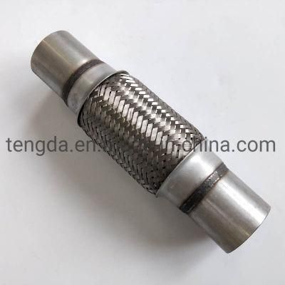 Stainless Steel 3&quot; Diameter 6&quot; Overall Length Braided Outer with Bellows Inner Flex Pipe Connector Tube