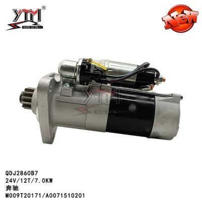 Ytm Starter Motor Qdj2860b7 - 24V/12t/7.0kg for Benz M009t20171/A0071510201