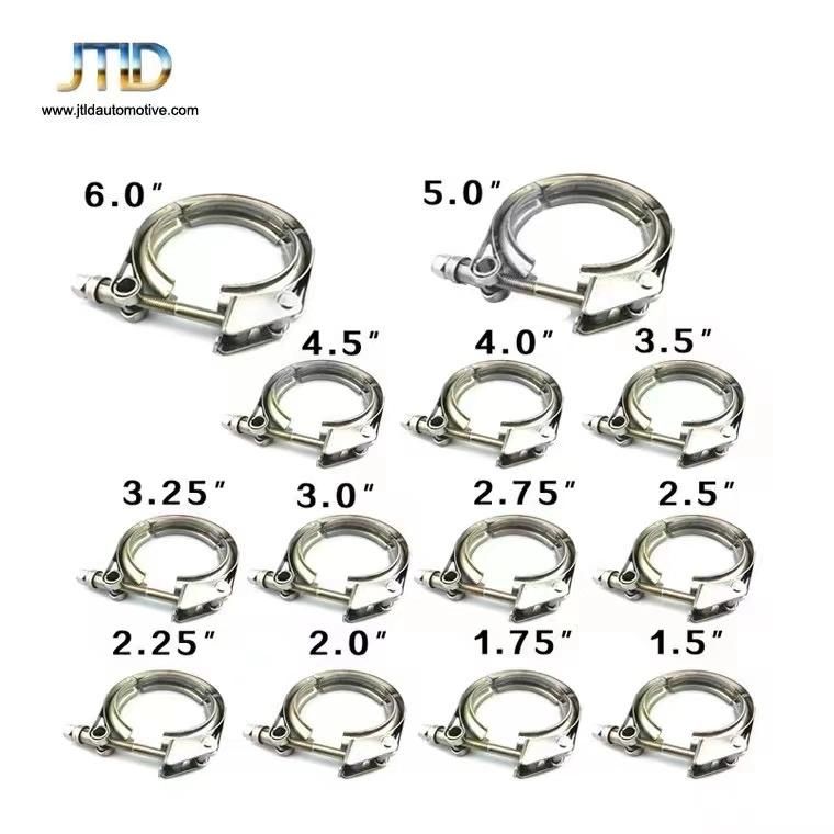 Auto Exhaust Clamp with Flange Stainless Steel V Band Clamp