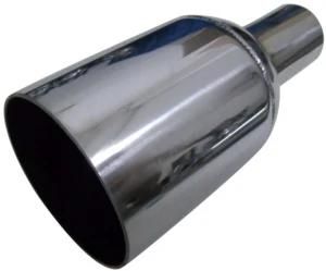 Flat Round Single Wall Exhaust Tip Tail Pipe