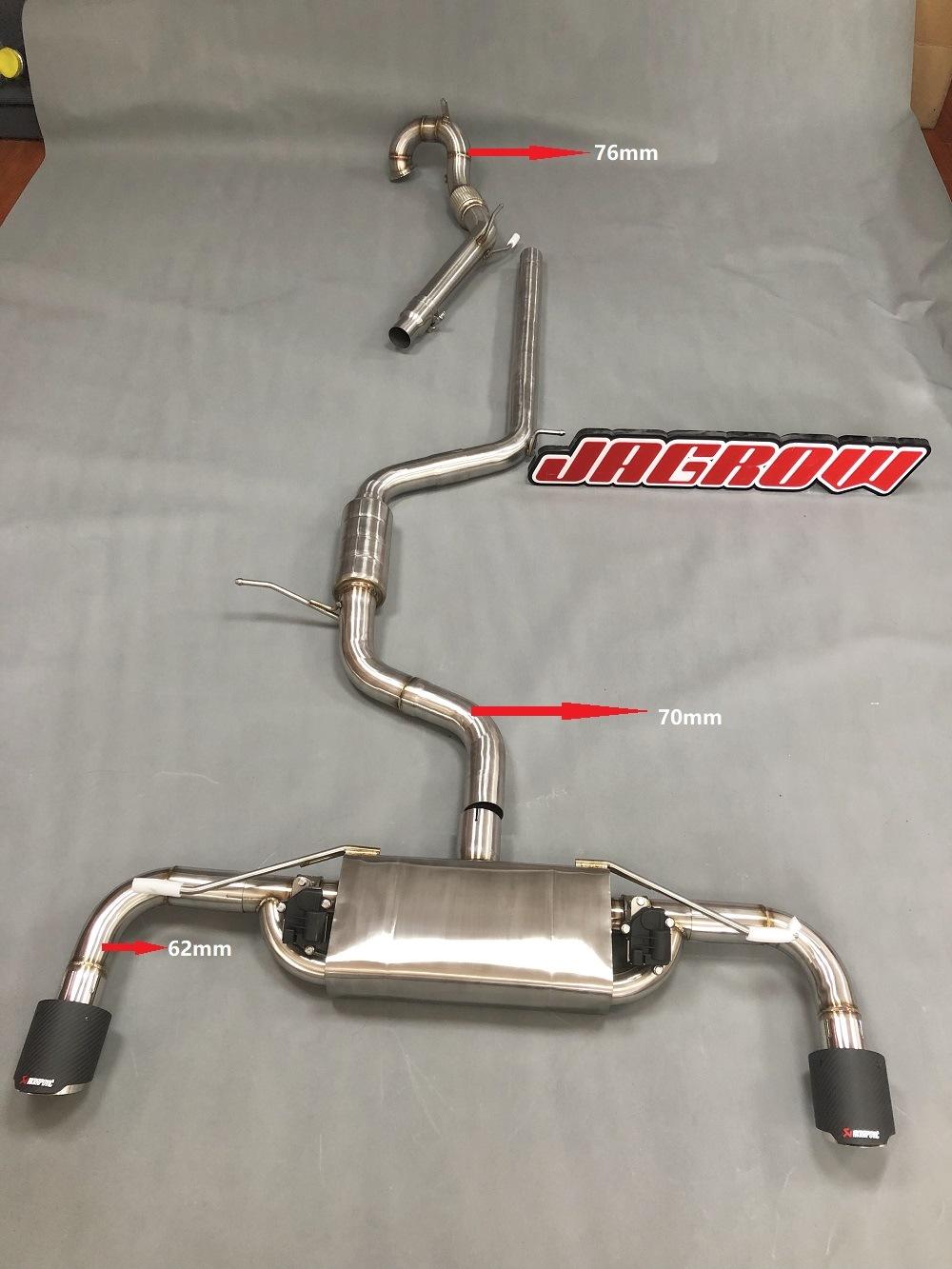 Stainless Steel Exhaust Downpipe and Catback for VW Golf Mk8 Gti 2.0t