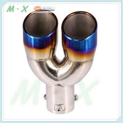 Superior Quality Exhaust Muffler Tips SS304/Ss201 with Doubal Outlet SS304