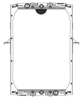 HD Truck Radiator for Daf F95 87~98 OEM: 1303187, 61418A