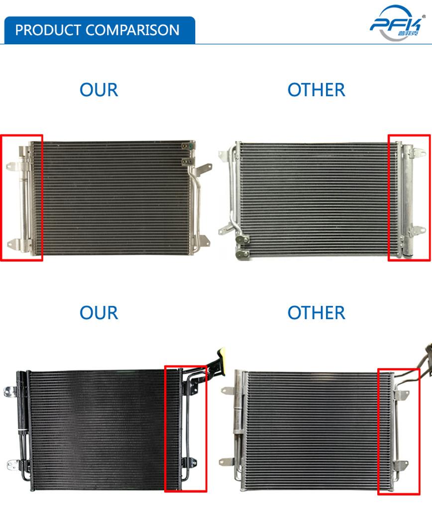 Micro-Channel Parallel Flow Auto Aluminum Condenser Car Air Conditioner Heat Exchanger Condenser for Toyota