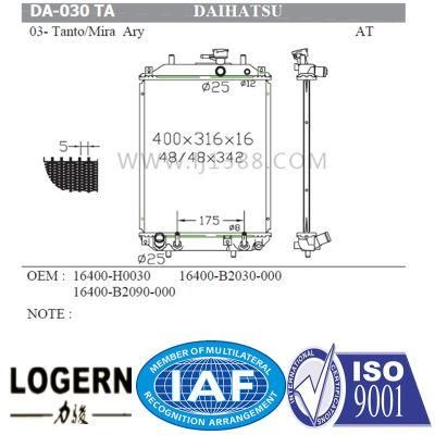 Car Aluminum Radiator for Daihatsu 03- Tanto/Mira Ary at