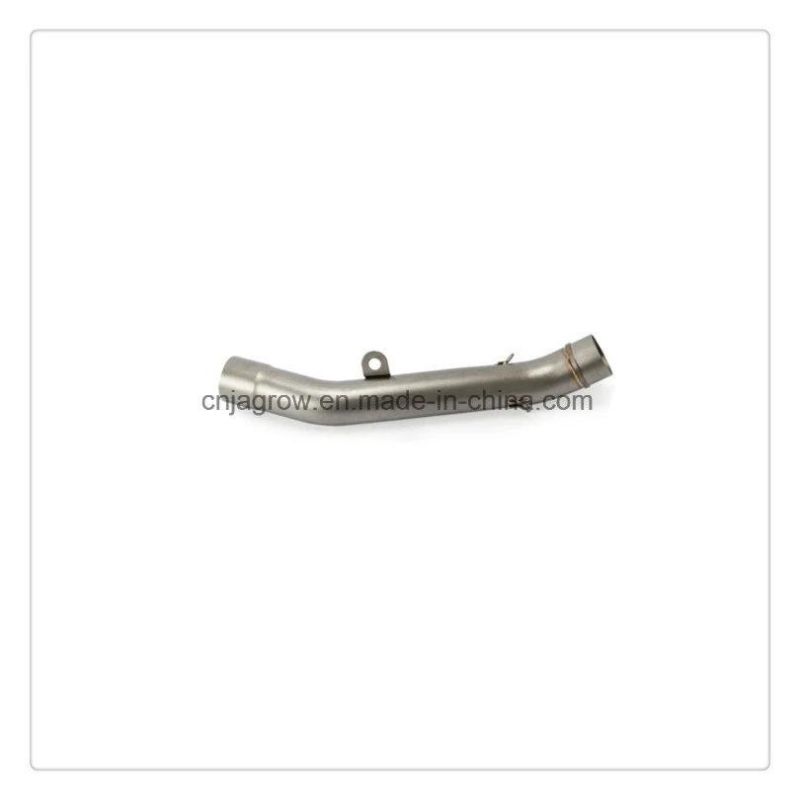 Motorcycle Exhaust Middle Pipe Round Muffler for Kawasaki Z800 2013-2016 Link Pipe Without Exhaust