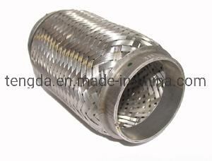 Stainless Steel 304 Truck Exhaust Braided Flexible Pipe with Interlock Liner