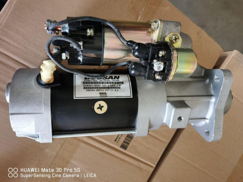 De12tis Doosan Engine Starter 65.29201-7070 for Excavator/Truck/Generator/Daewoo Bus Parts