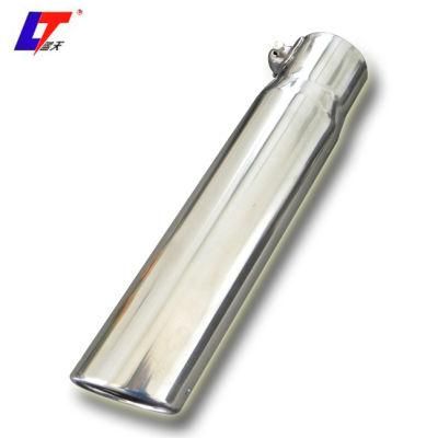 Universal Car Muffler Polished Stainless Steel Exhaust Tip Silencer Outlet Exhaust Pipe