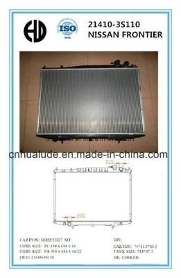 High Quality Aluminum Brazed Welding Car Radiator for Nissan Frontier Oe: 21410-3s110