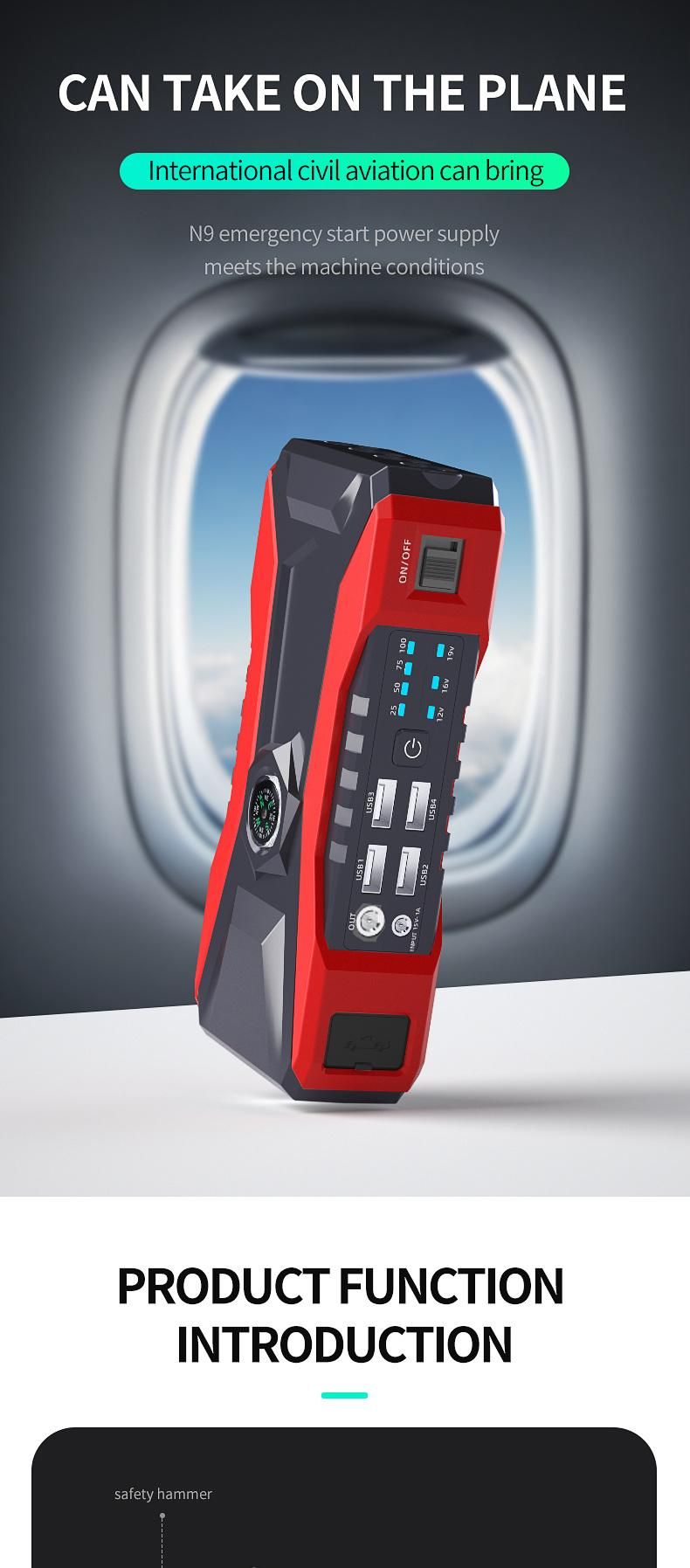 Fast Charging Jump Box for Diesel Engine to Use Jump Starter