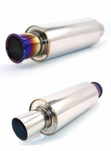 Performance Universal Flat Cut Blue Burnt Exhaust Muffler Pipe Factory Manufacturer