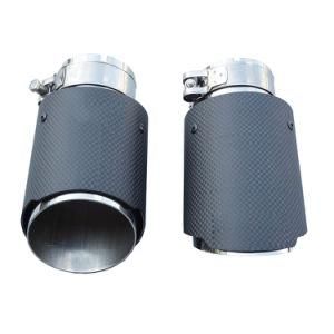 1X Carbon Fiber Remus Exhaust Tip Muffler Pipe All Size out: 76 89 101 114mm