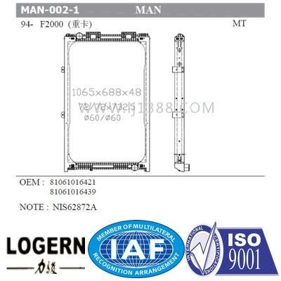 Man Auto Radiator for F2000&prime;94-00 Mt 81061016439