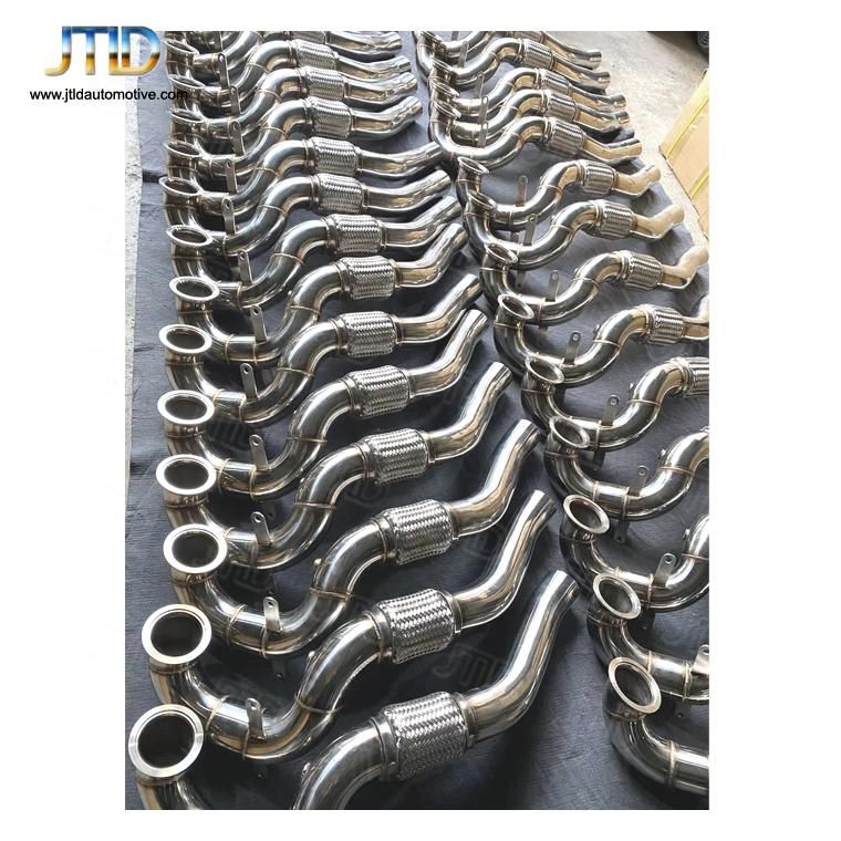 Better Price Polished Straight Exhaust Downpipe for VW Golf Mk7 Mk7.5 Gti