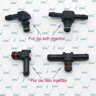 Erikc Common Rail Injector Return Oil Backflow Pipe Connector L Type E1024074 T Type E1024073 for Denso Injector 10 PCS/Bag