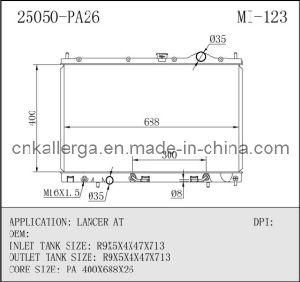 Radiator for Mitsubishi Lancer at 25050 (MI-123)