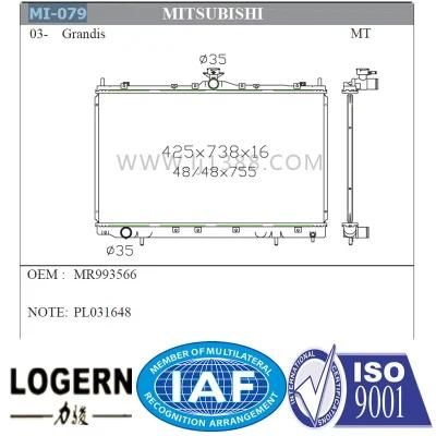 Auto Radiator for Mitsubishi Grandis&prime;03- Mt
