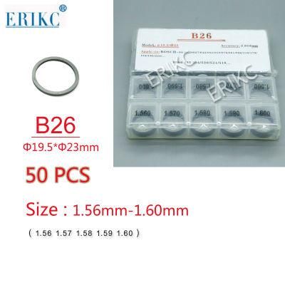 Erikc Common Rail Lift Adjusting Shim B26, Injector Shims for Bosch Total 600 Pieces Nozzle Adjusting Shim