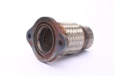 High Quality Stainless Steel Auto Car Motorcycle Exhaust Flexible Pipe with Flange